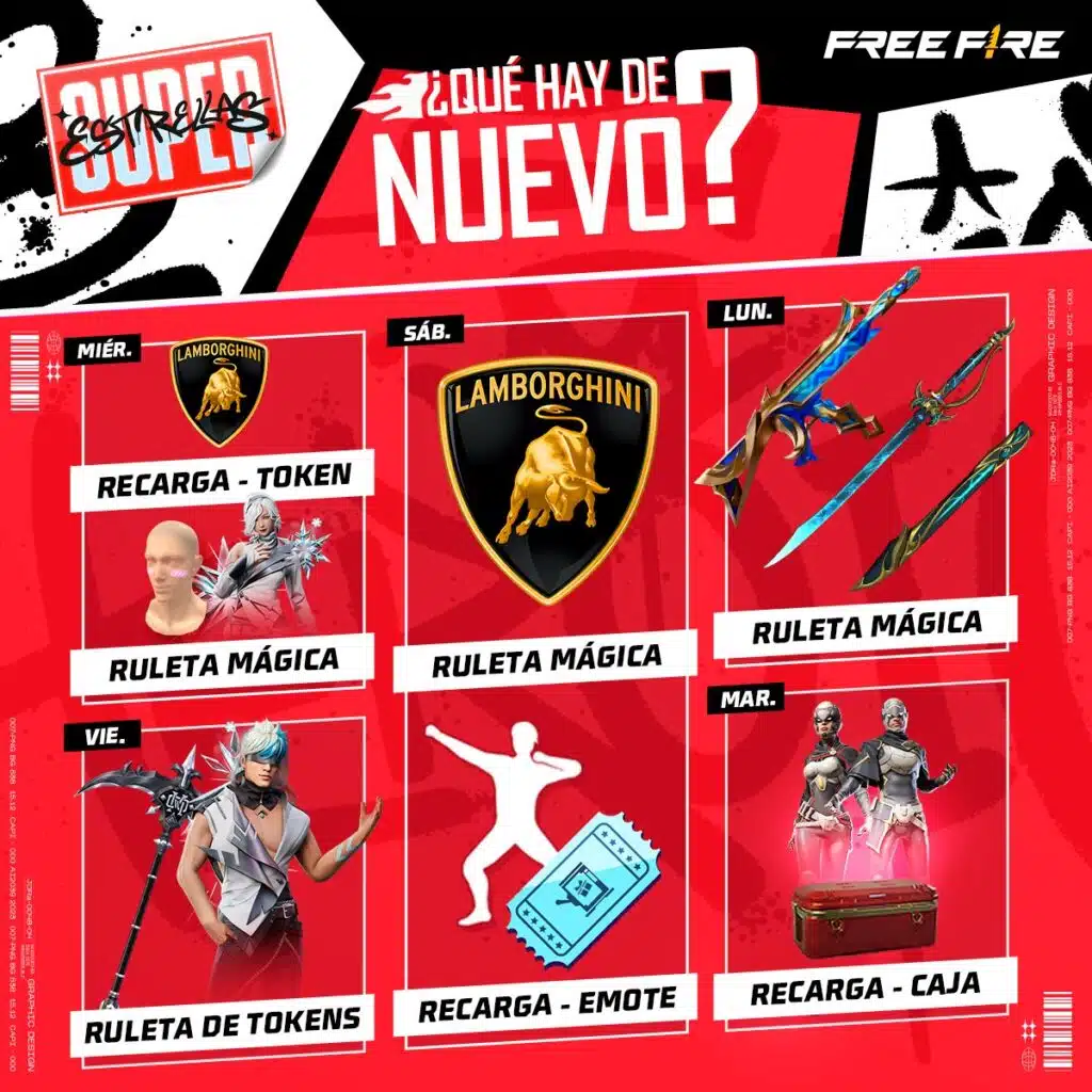 Agenda Semanal Free Fire 03/06