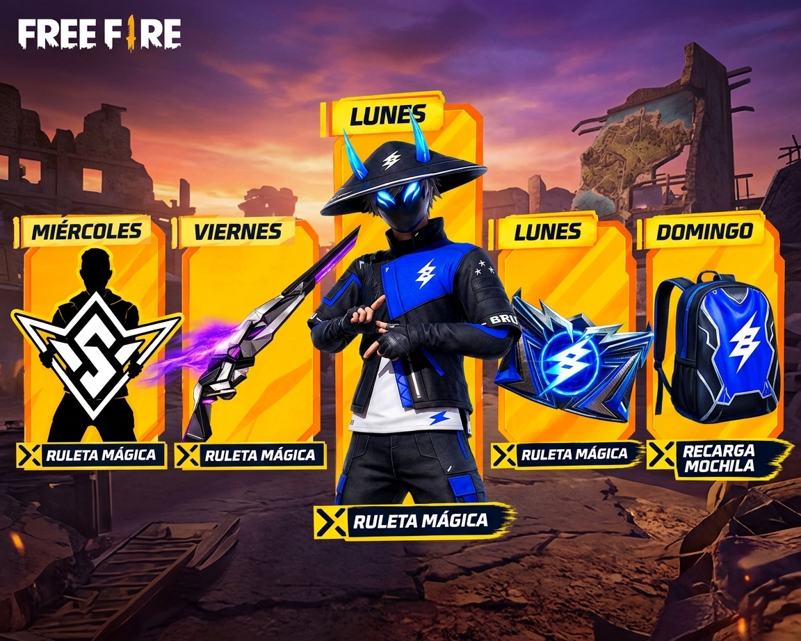 Agenda semanal free fire oficial con todos los eventos